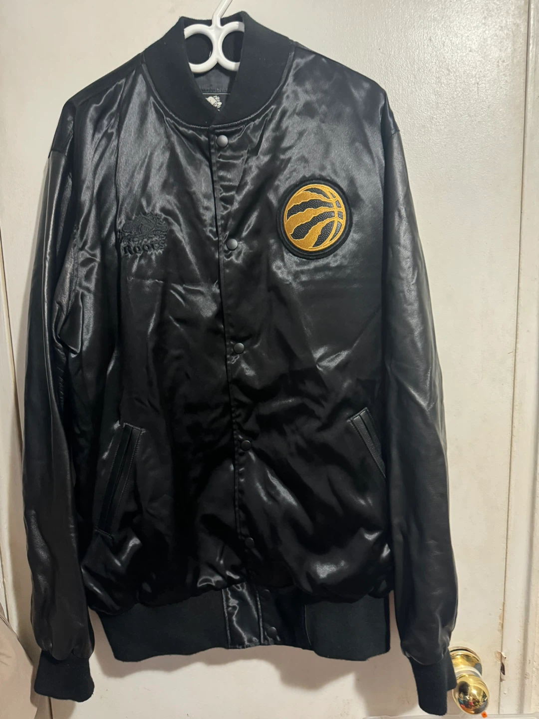 Roots Toronto Raptors Satin Bomber Jacket XL/TG
