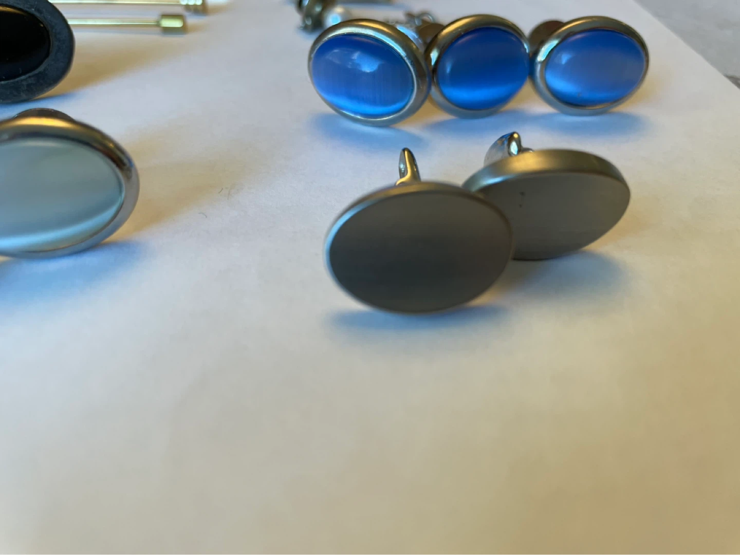 Mens Vintage Cufflinks and Tie Bars Bundle - photo 3