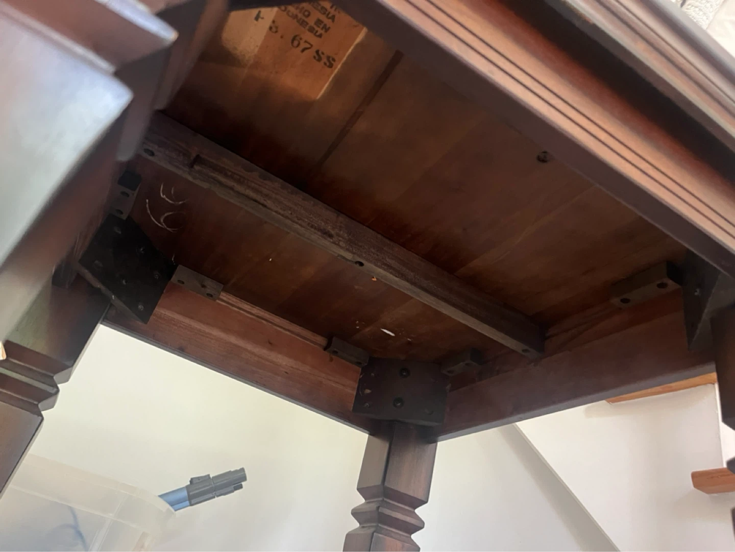 Dark Wood Side Table - photo 3