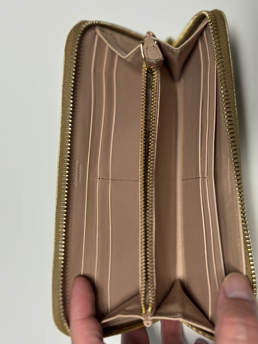 Prada Zip Around Wallet with Ribbon Authentic - photo 5