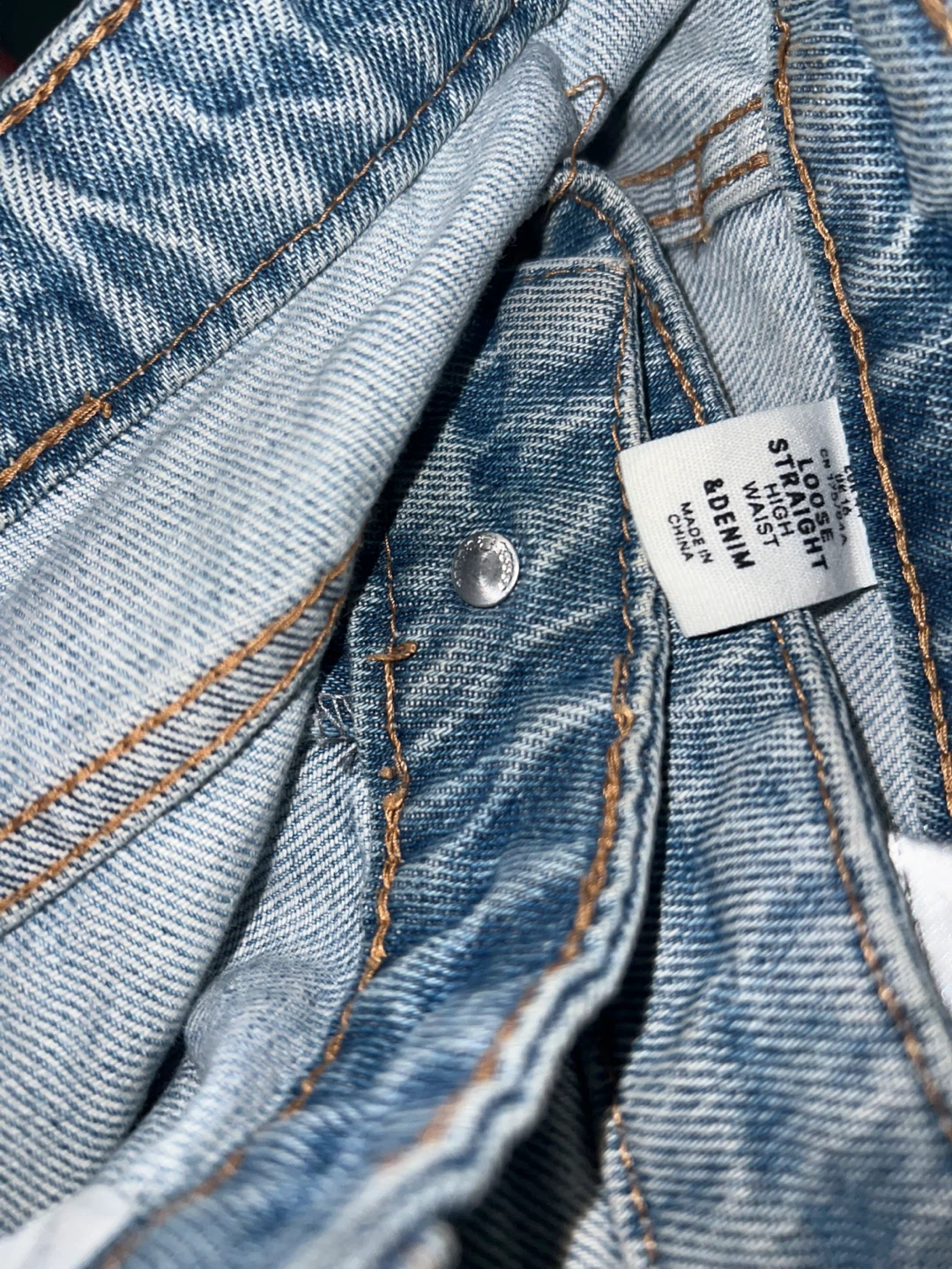 H&M Loose Straight Denim Jeans - photo 4
