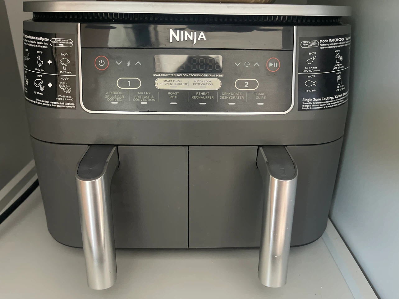 Ninja Airfryer Dual compartment