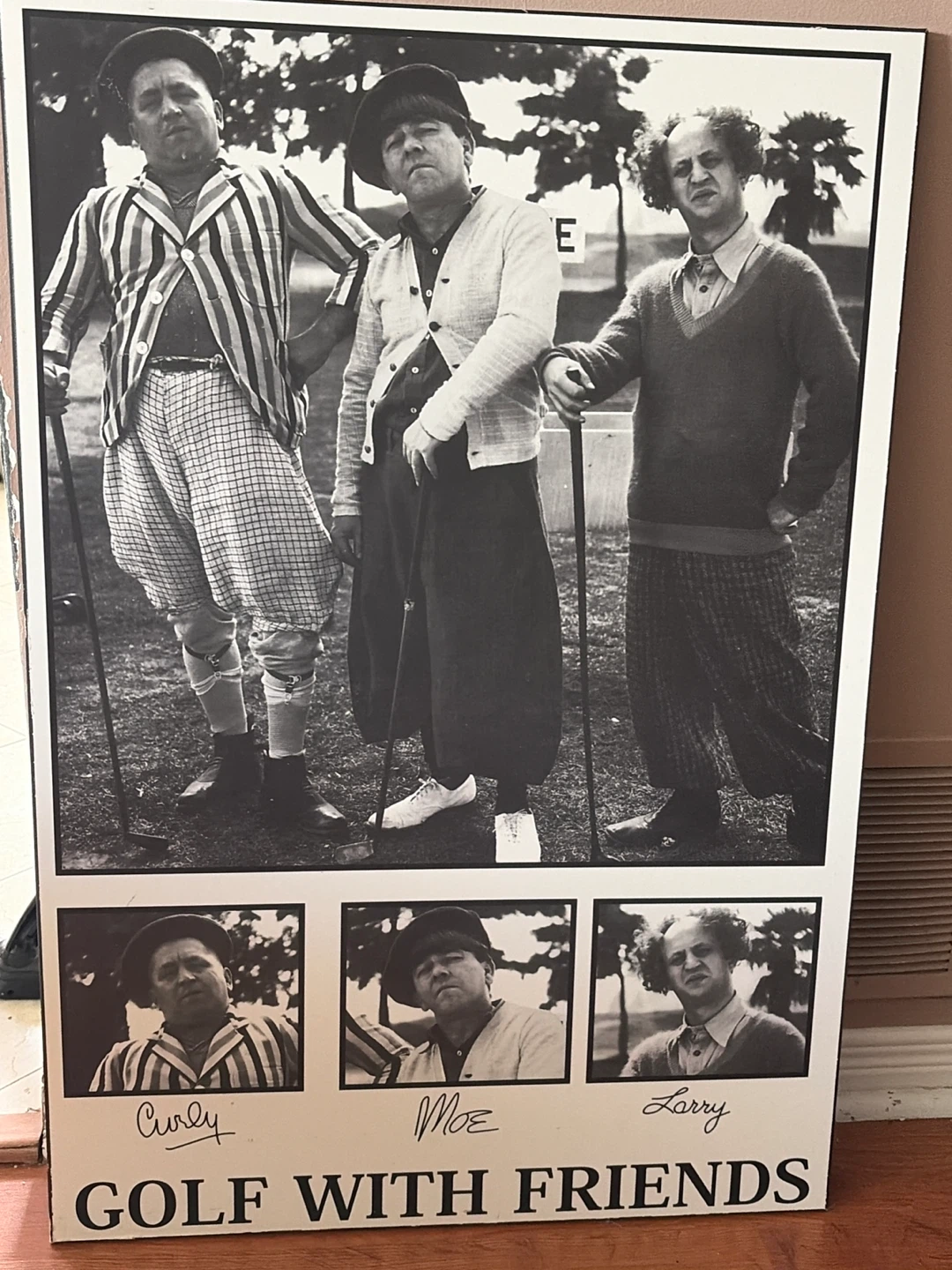 The Three Stooges Golf with Friends Plakit