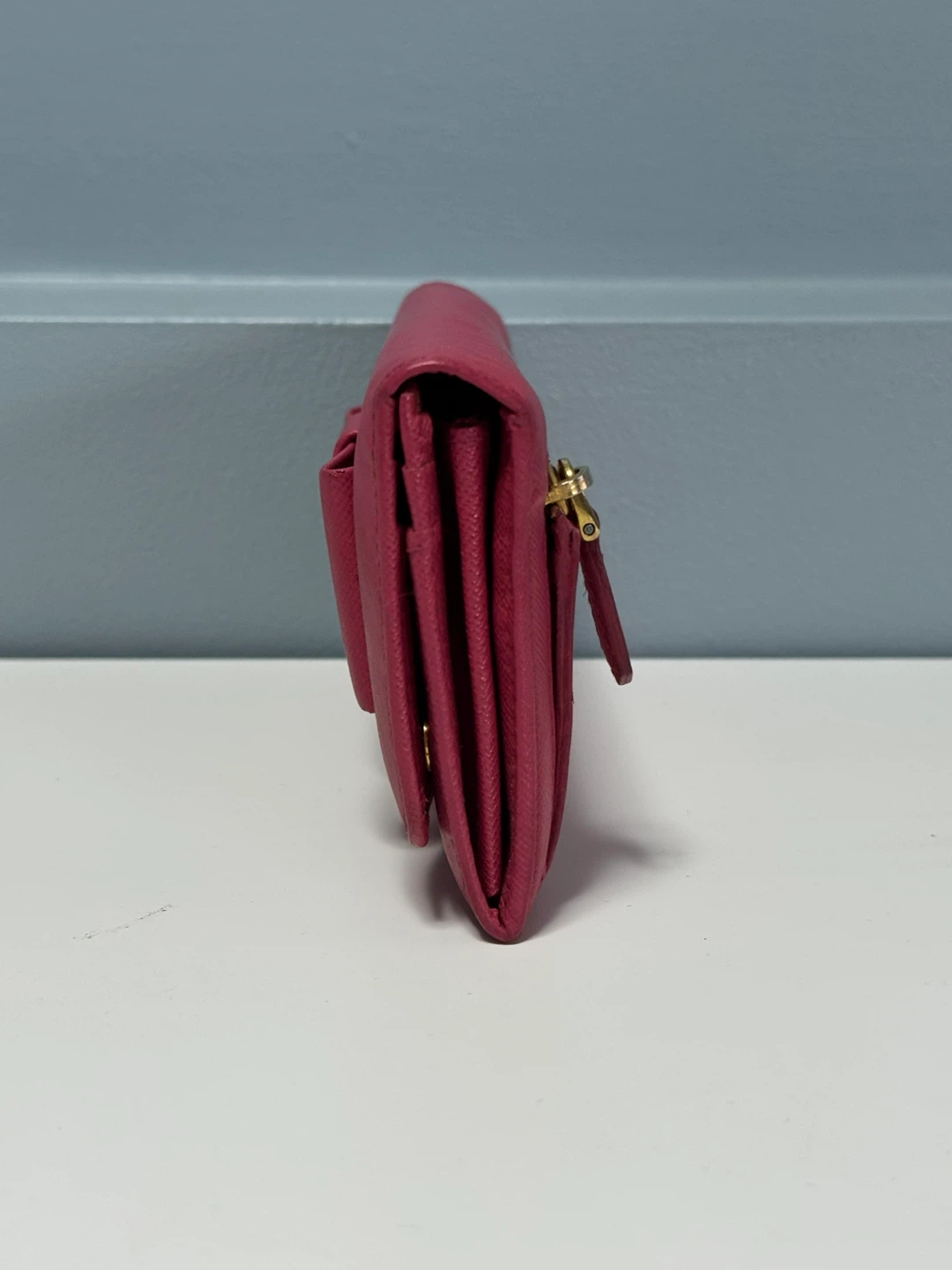 Prada Pink Leather Bow Wallet Authentic - photo 3