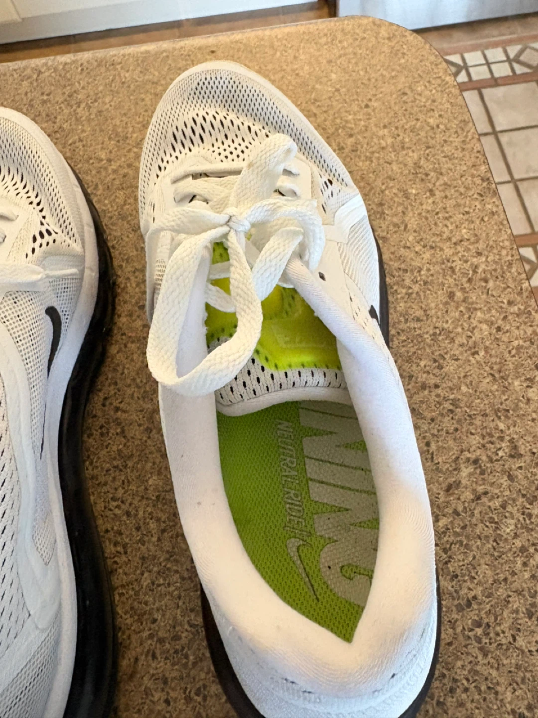 White Nike Running Shoes - photo 4