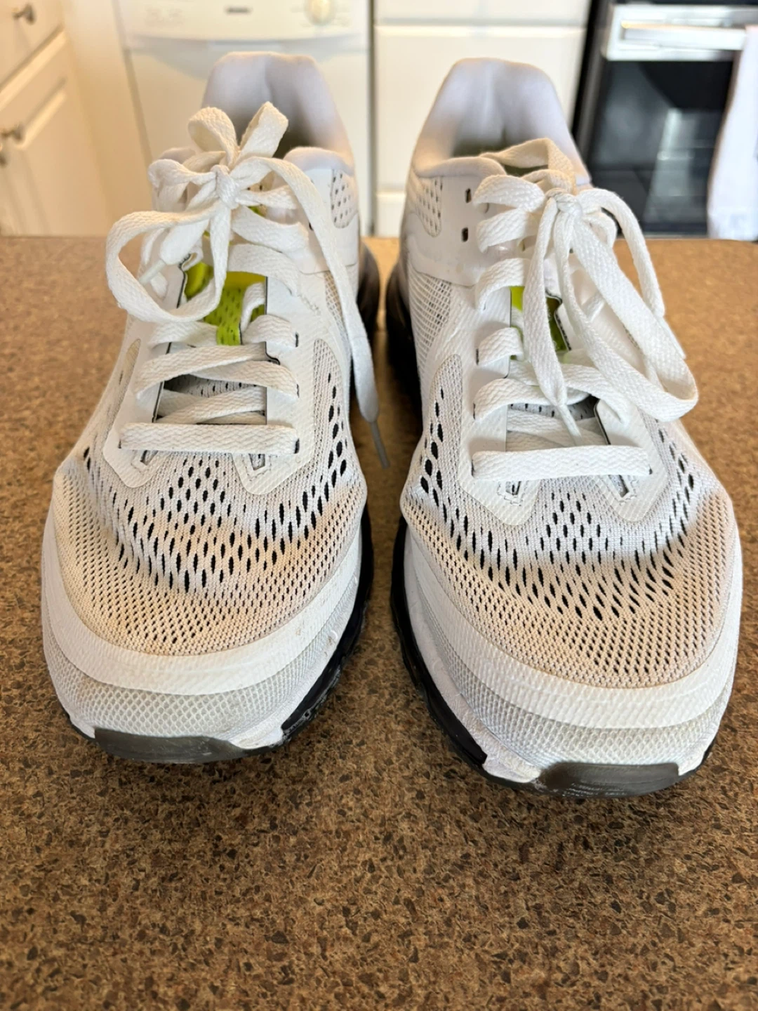 White Nike Running Shoes - photo 3