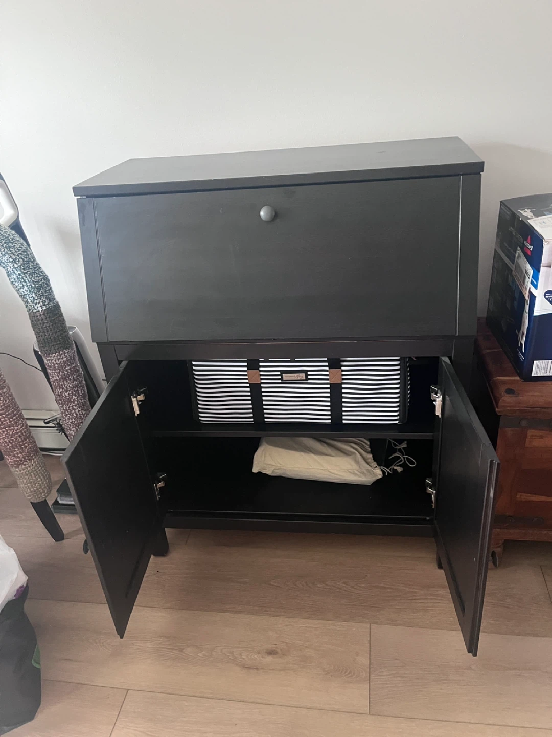 Multi Purpose Brown Wood Cabinet - photo 3