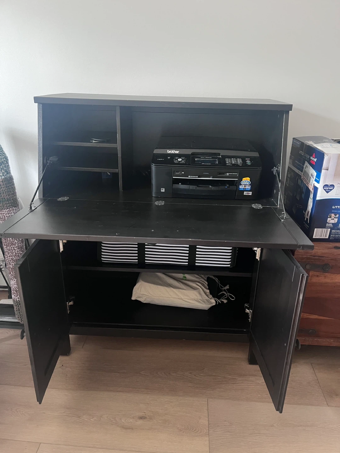 Multi Purpose Brown Wood Cabinet - photo 2