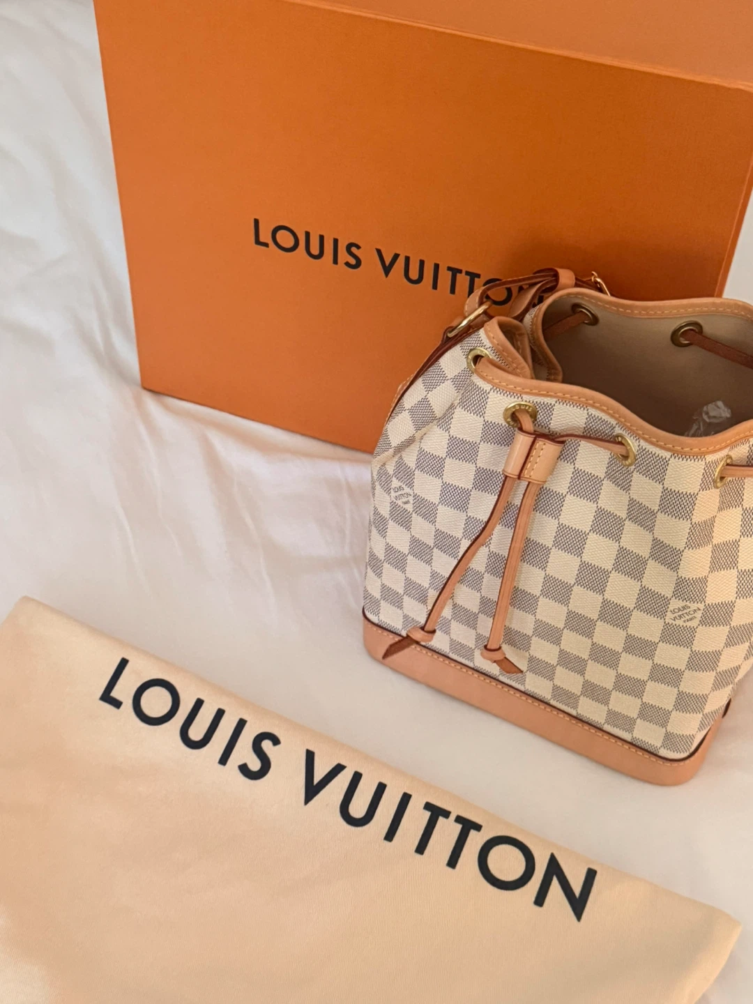Louis Vuitton NeoNoe BB Damier Azur Bucket Bag