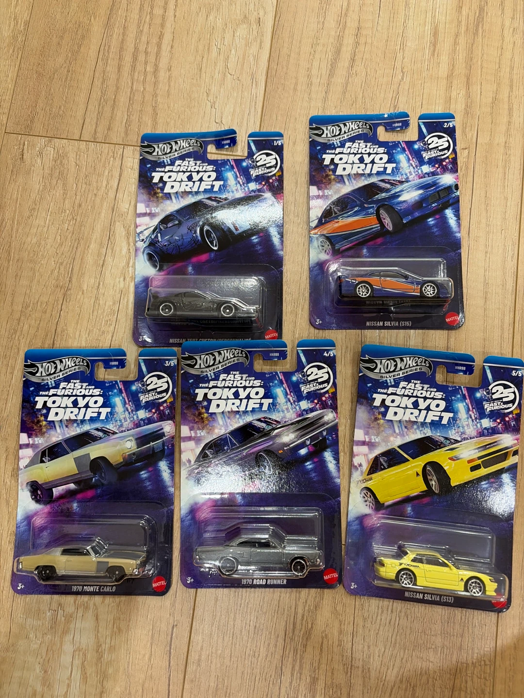 Hot Wheels The Fast and the Furious Tokyo Drift Cars (5-Pack)
