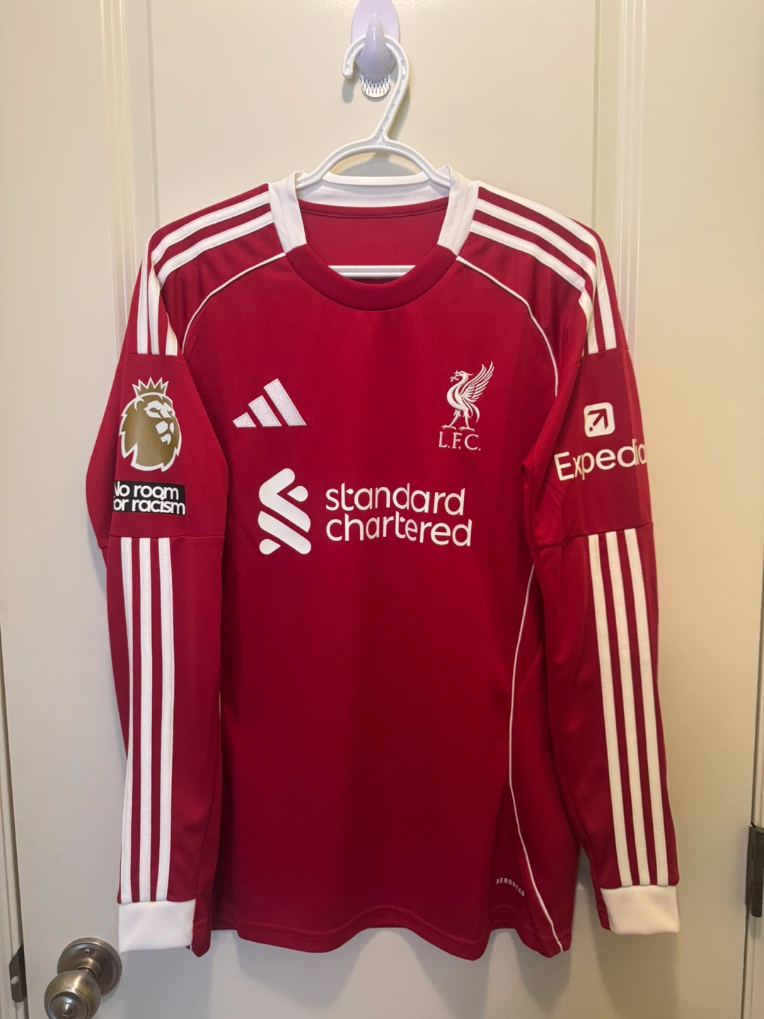 Adidas Liverpool FC 2025-2026 Long Sleeve Jersey
