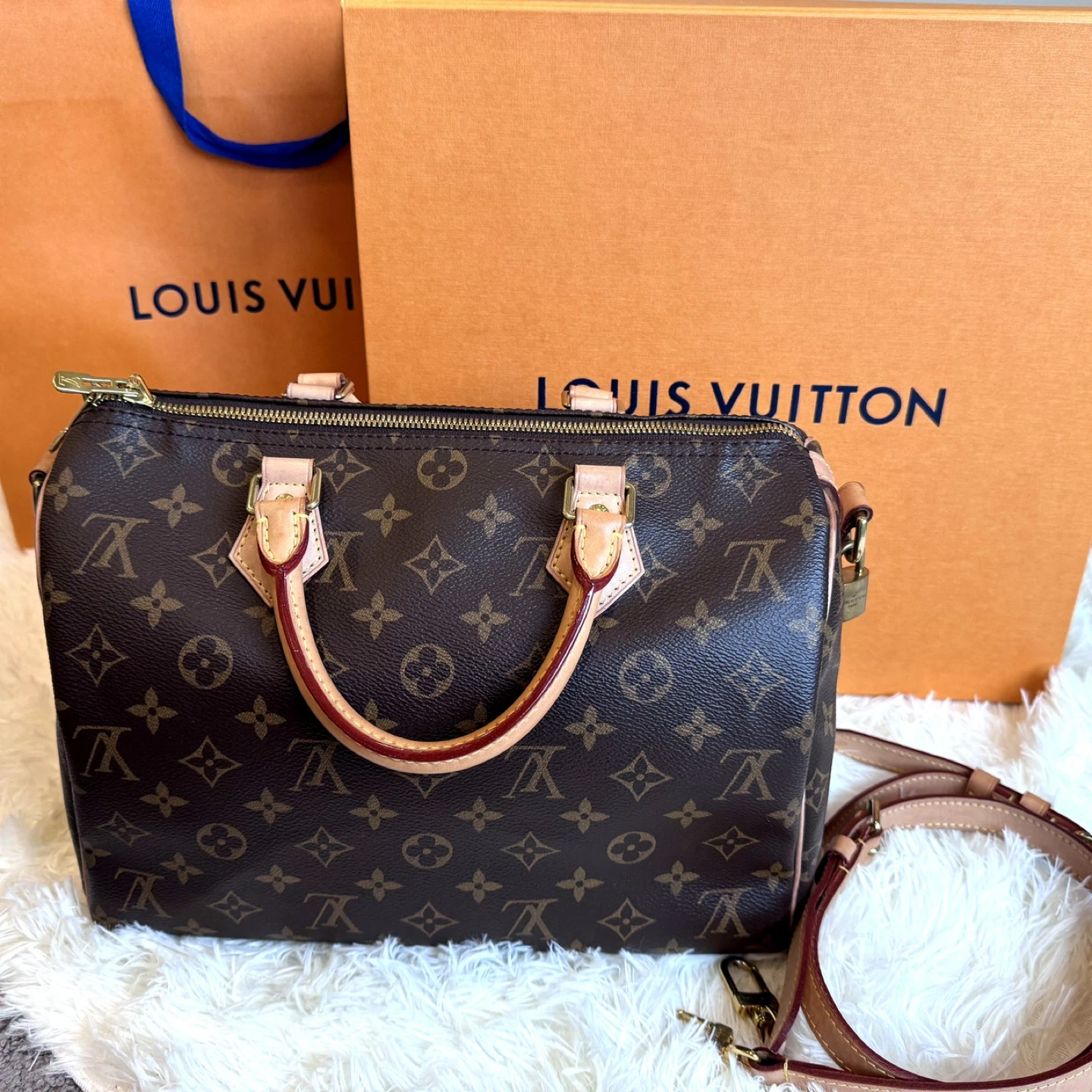 Louis Vuitton Speedy 30 Monogram Canvas Handbag