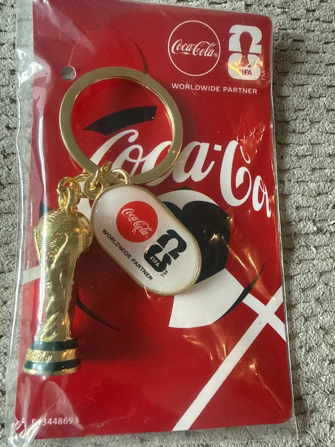 Coca-Cola FIFA World Cup Trophy Keychain - photo 2