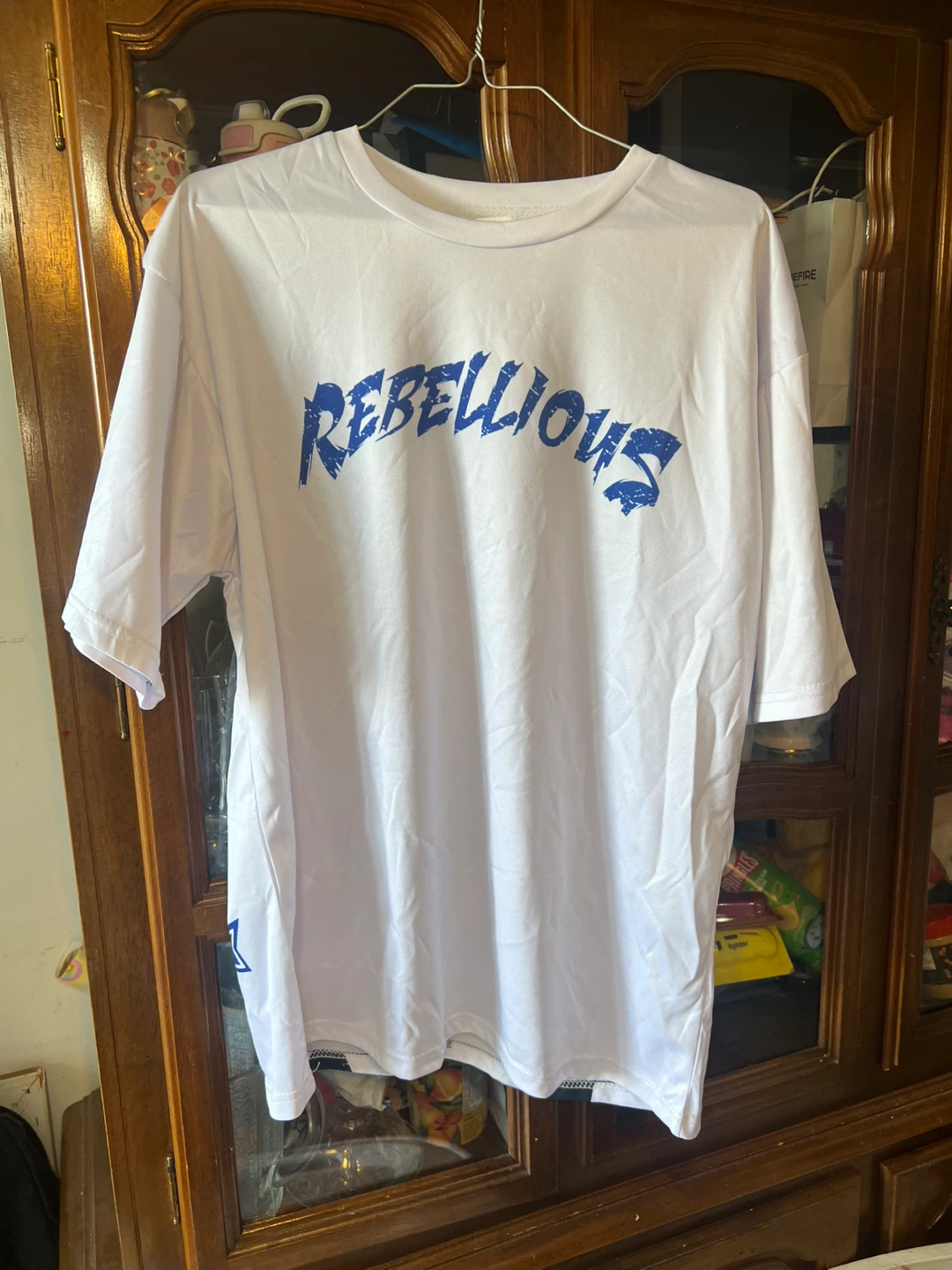 White "Rebellious" Graphic T-Shirt