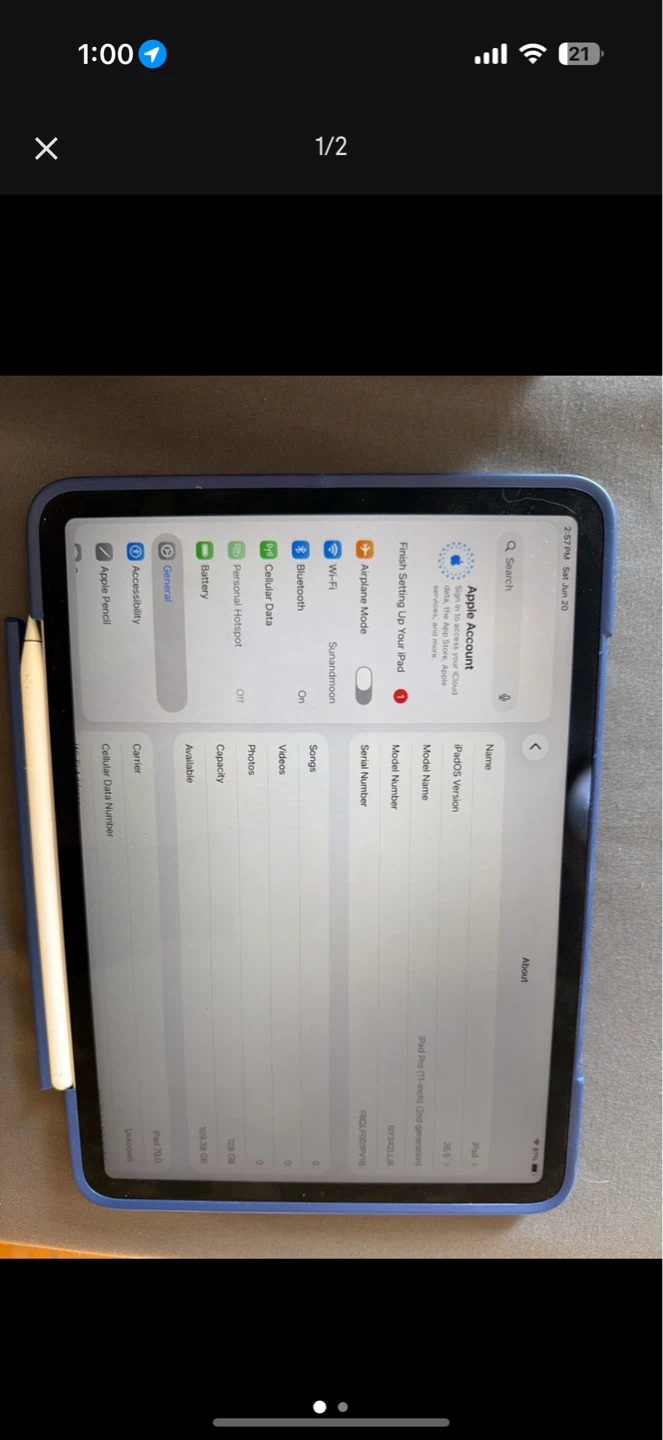 Apple iPad Pro 11-inch (2nd Gen) with Apple Pencil