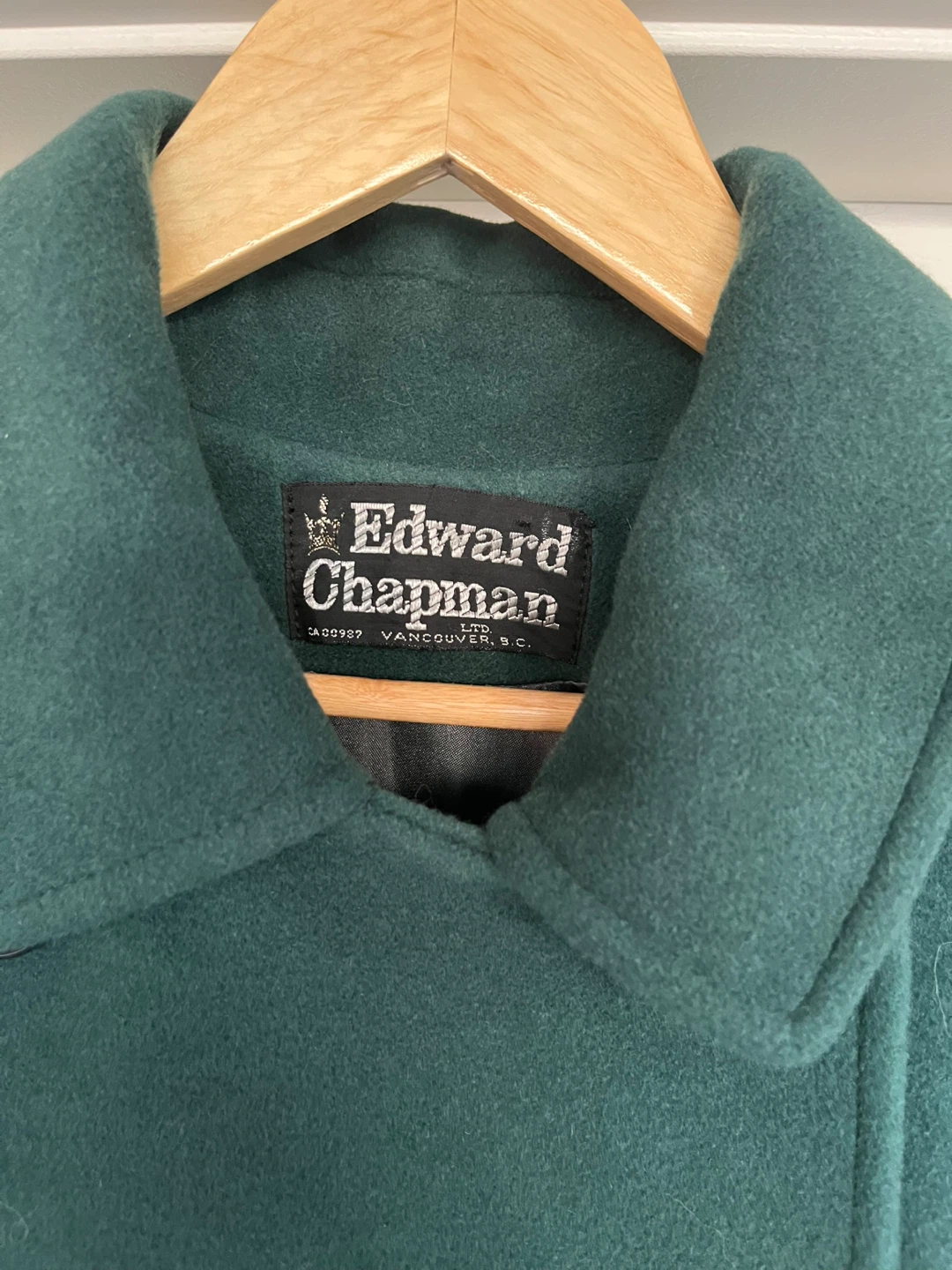 Edward Chapman Wool Angora Cashmere Coat - Green - photo 5