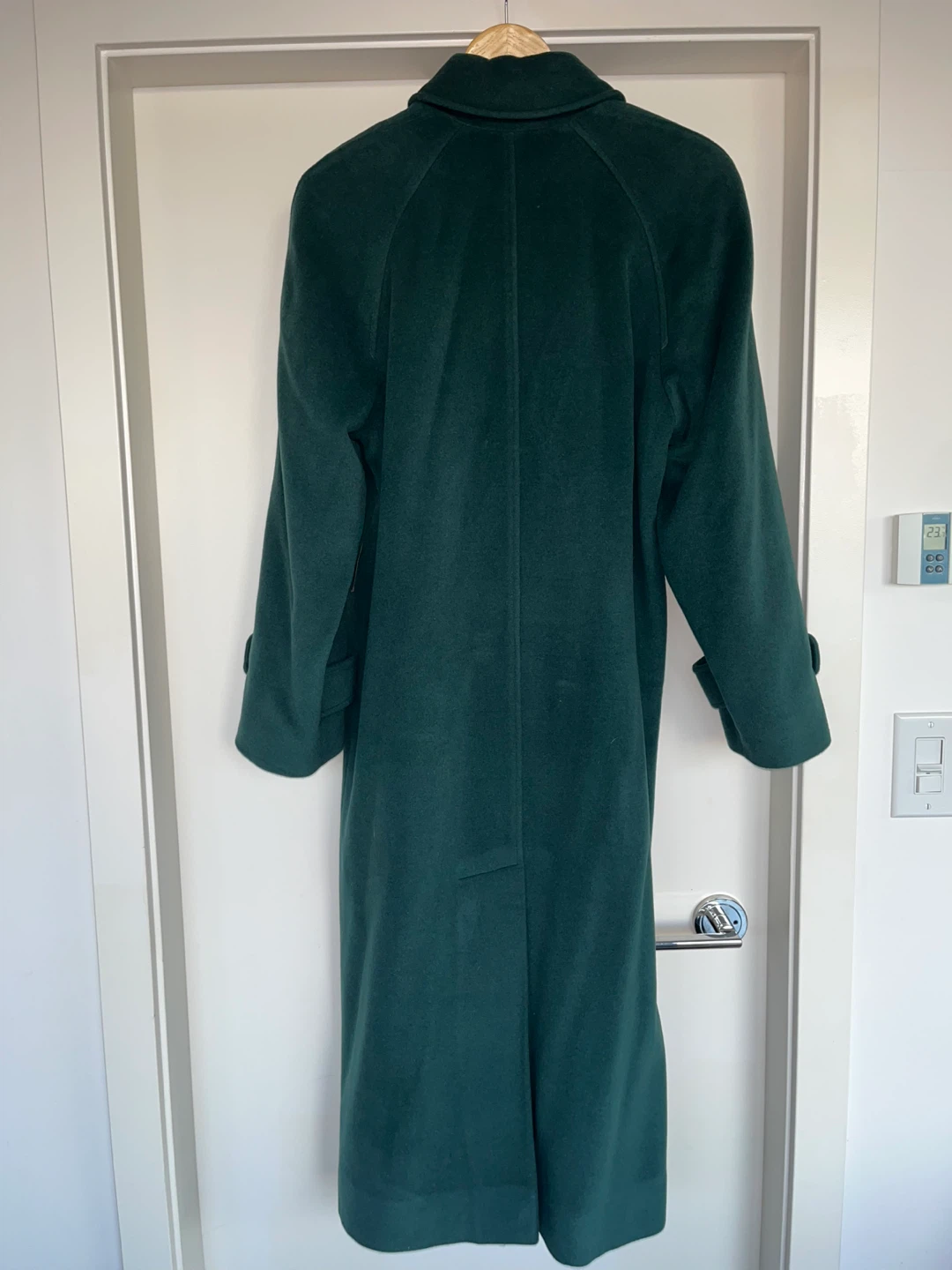 Edward Chapman Wool Angora Cashmere Coat - Green - photo 4