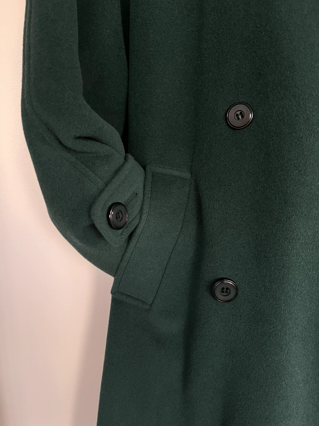 Edward Chapman Wool Angora Cashmere Coat - Green