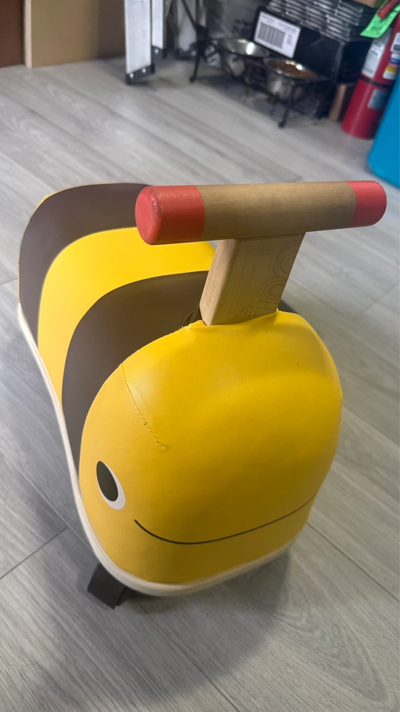 Ride-on Bee Toy with Wooden Handle