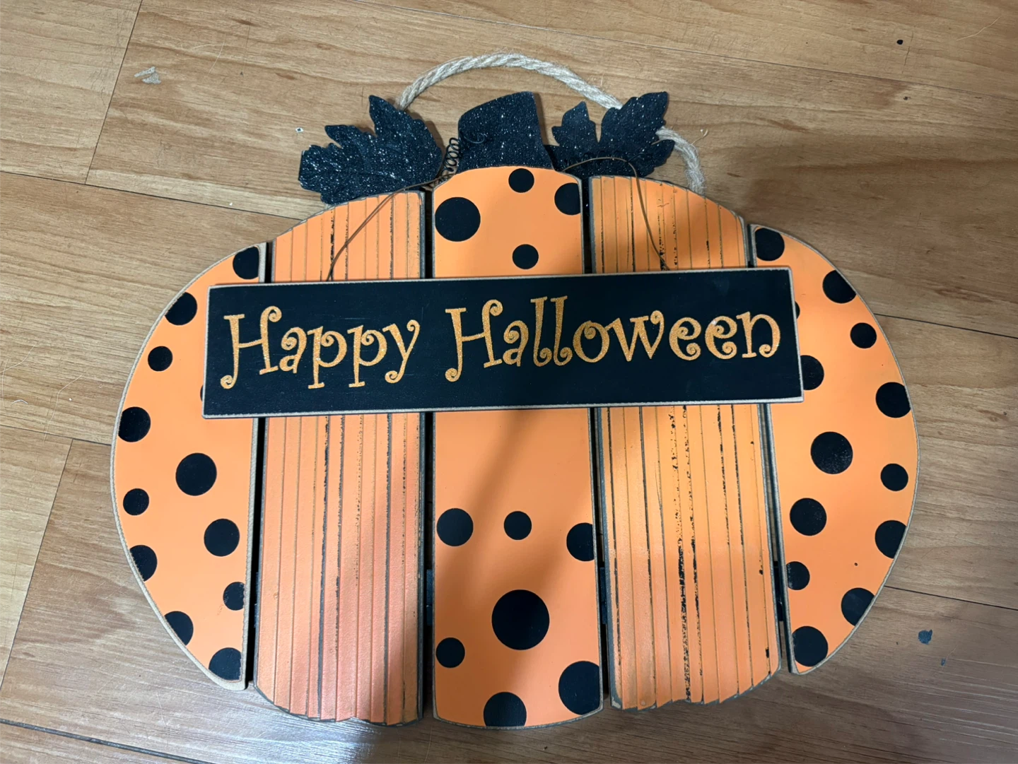 Happy Halloween Pumpkin Sign