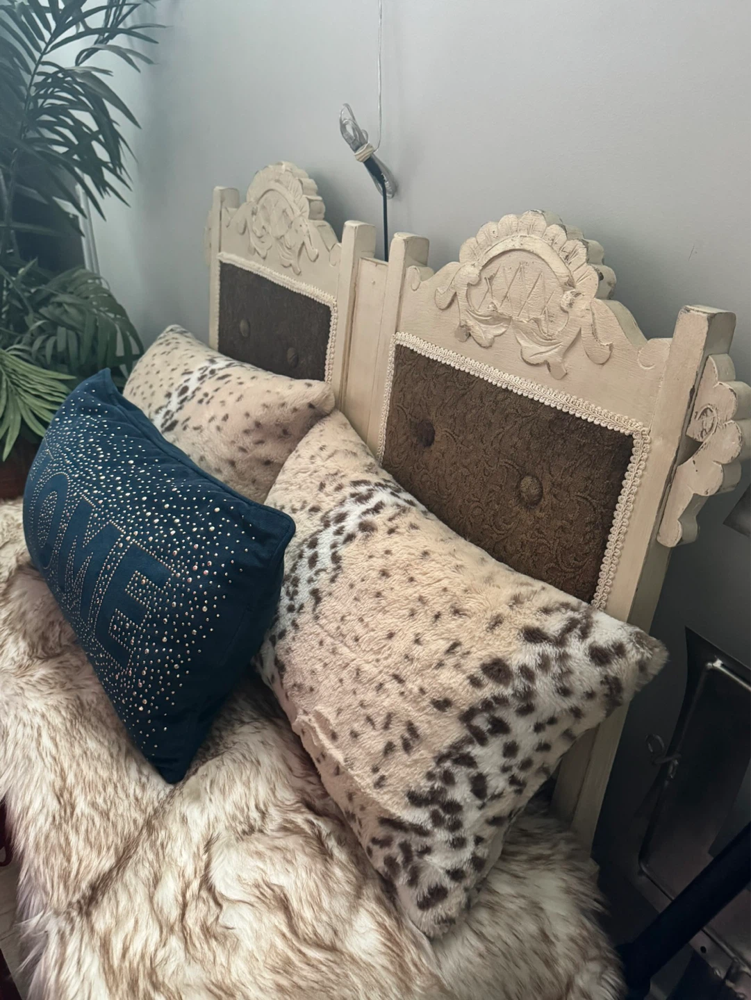 Shabby Chic Antique Style Bench