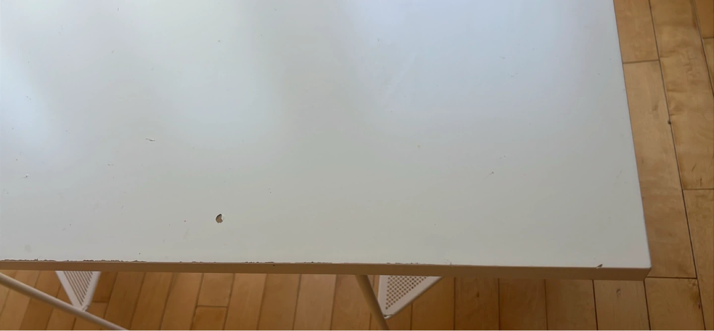 IKEA White metal desk - photo 2