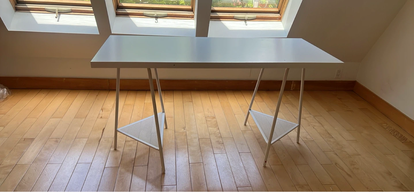 IKEA White metal desk