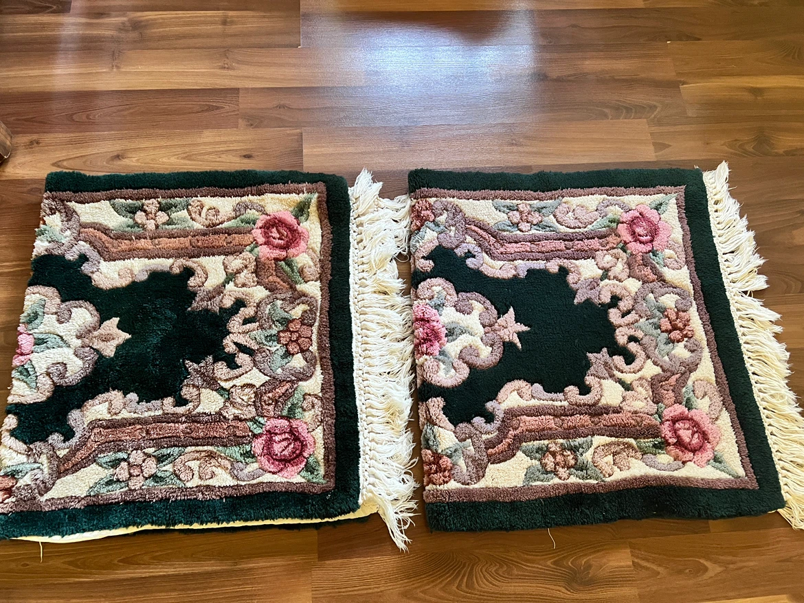 Set of 2 Decorative Accent Rugs