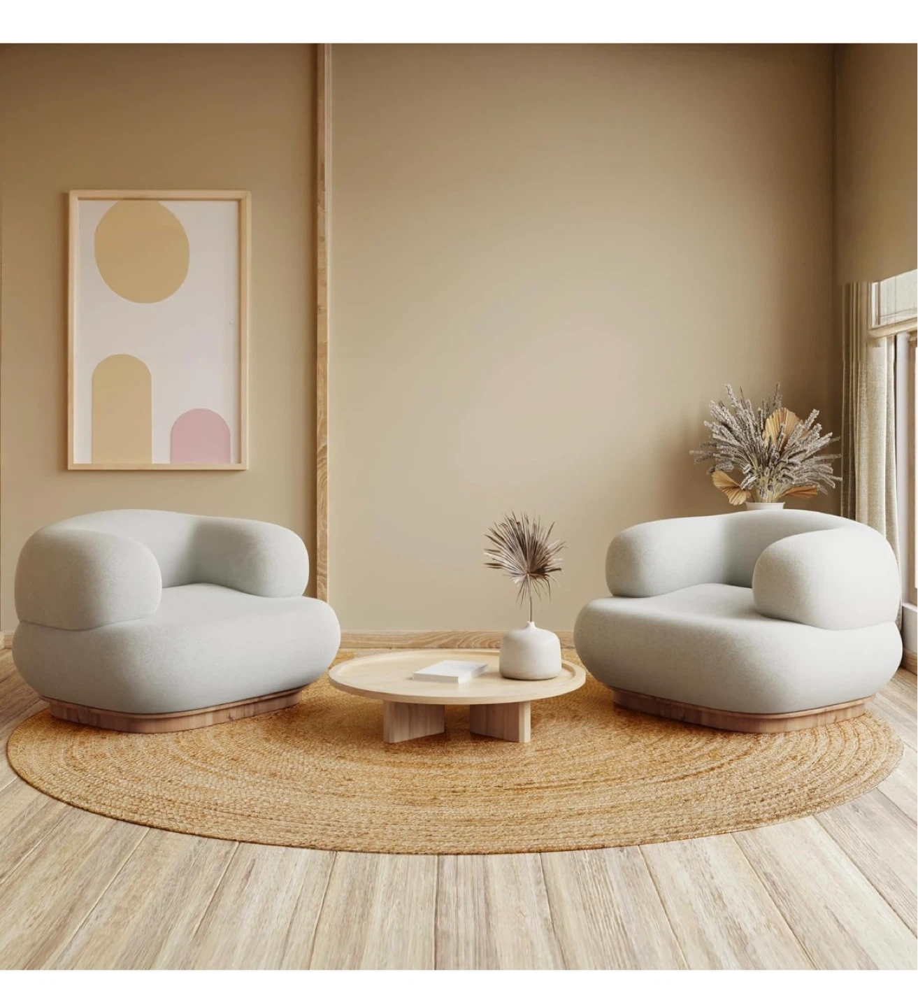 Round Jute Area Rug - 96" Diameter - photo 5