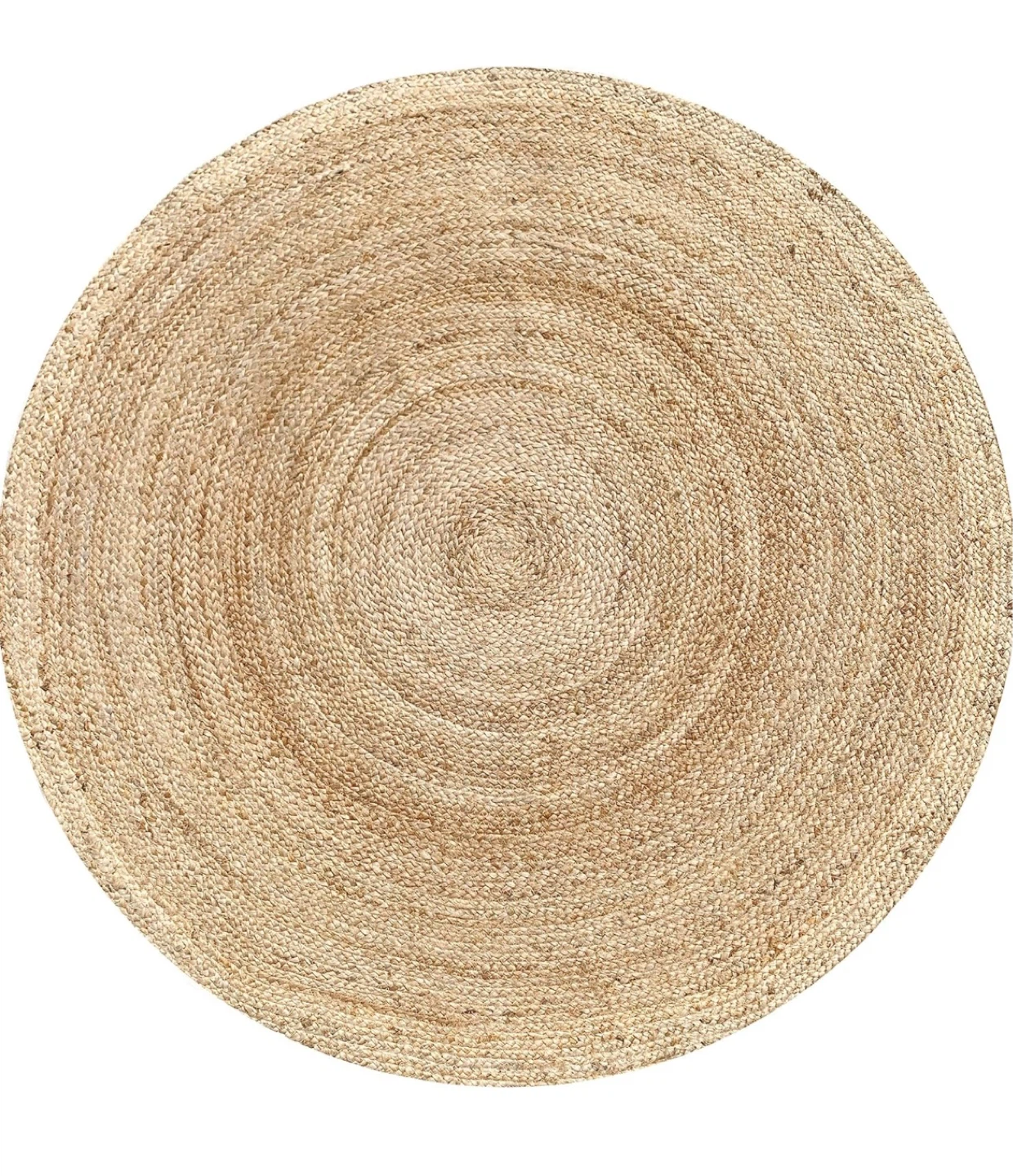 Round Jute Area Rug - 96" Diameter - photo 3