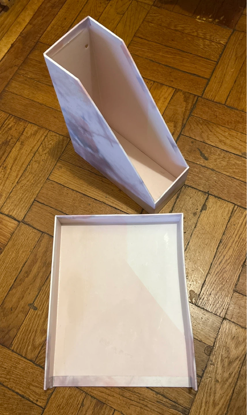 Marble Design Cardboard Desk Organizer Set ⚽️