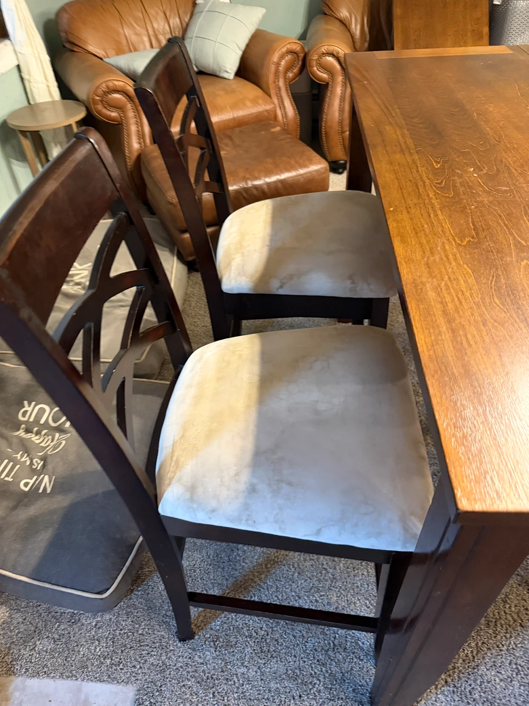 Wooden Pub Table with 4 Chairs - photo 3