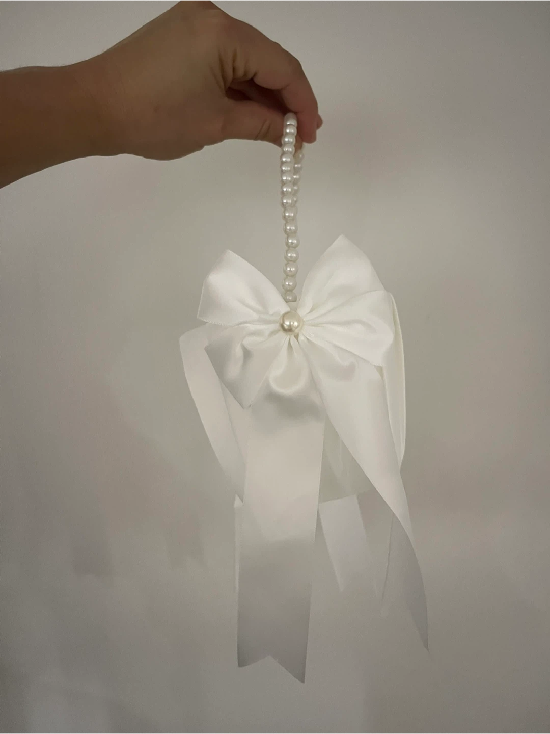 2 White Flower Girl Baskets - photo 3