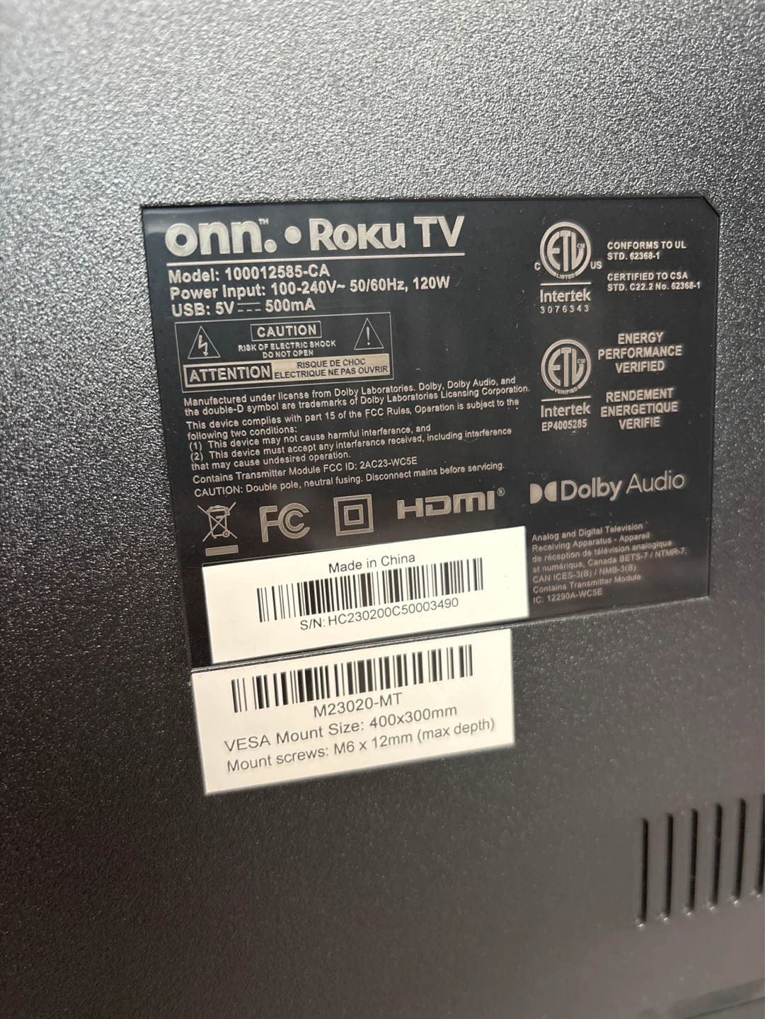 Roku TV 60” - photo 2