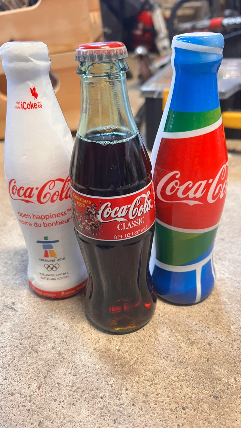 Coca-Cola Bottles - 1998 Christmas, Vancouver 2010, Classic