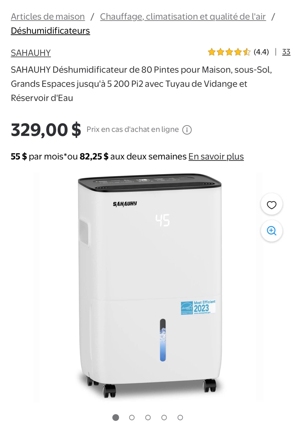 SAHAUHY Dehumidifier