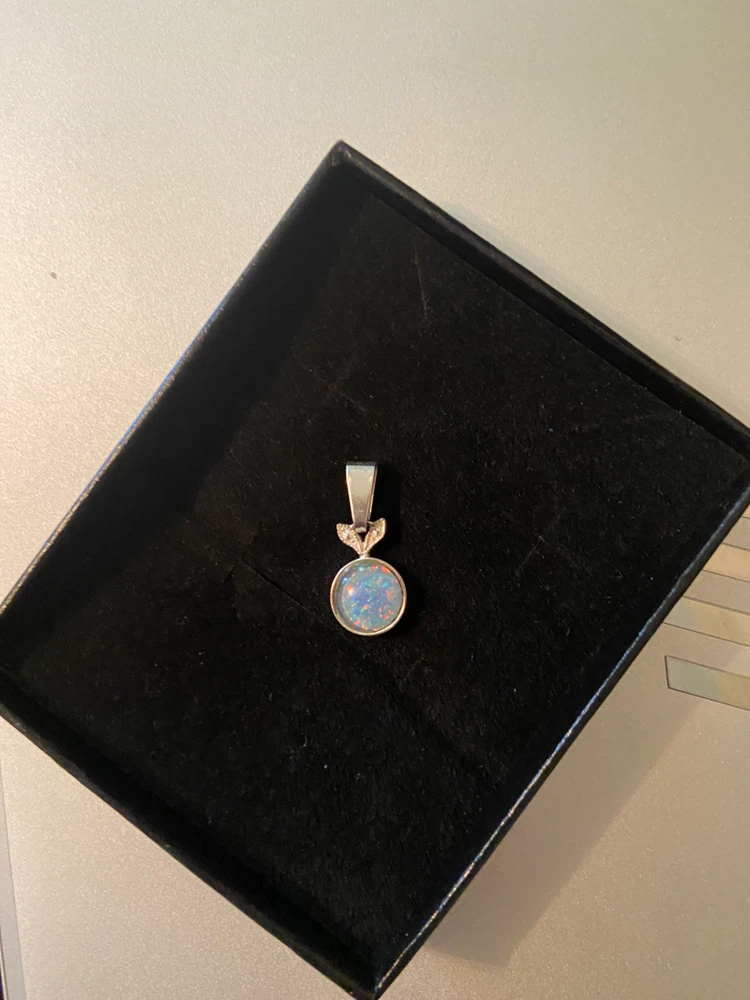 Sterling Silver Opal Pendant - photo 2