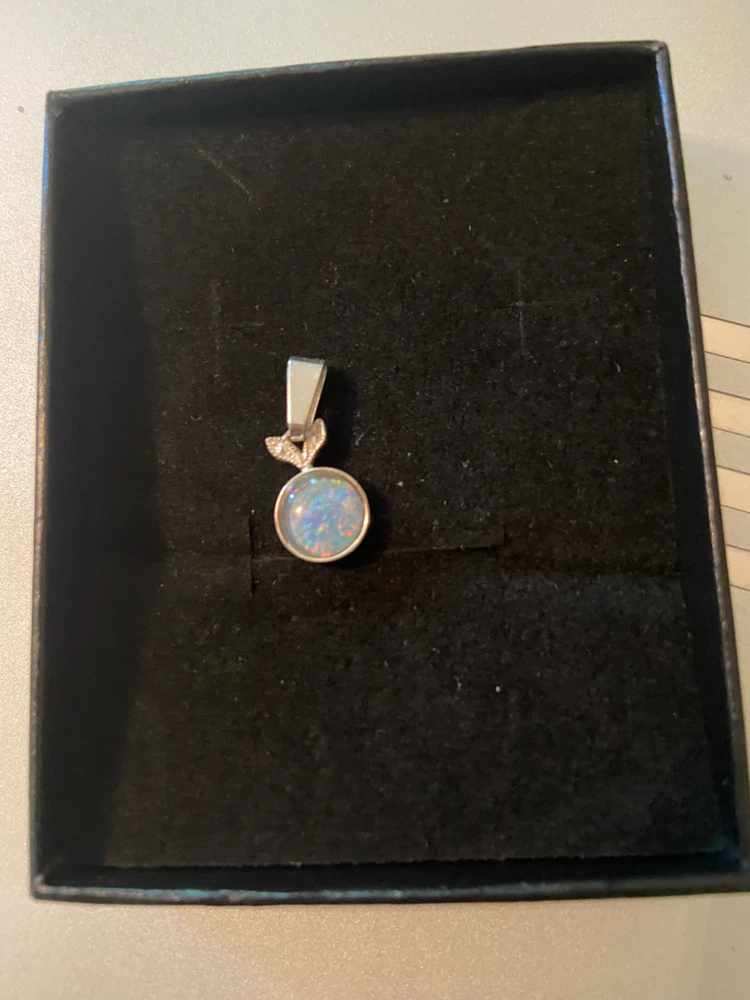 Sterling Silver Opal Pendant - photo 3