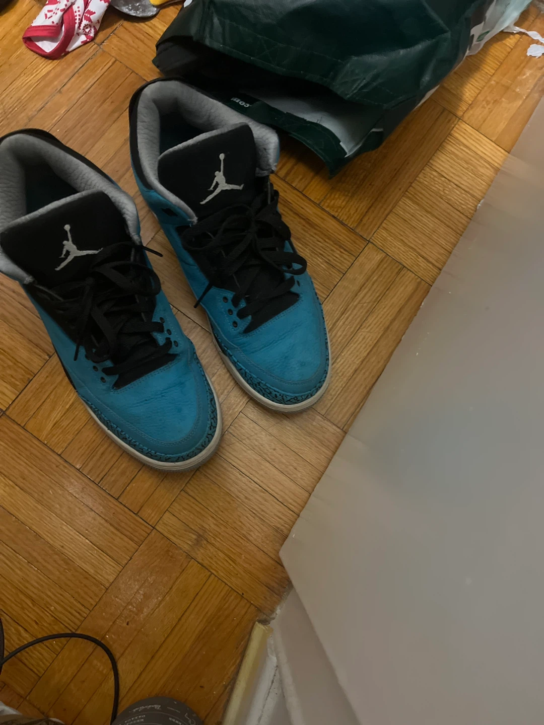 Air Jordan 3 Retro Blue Sneakers - photo 3