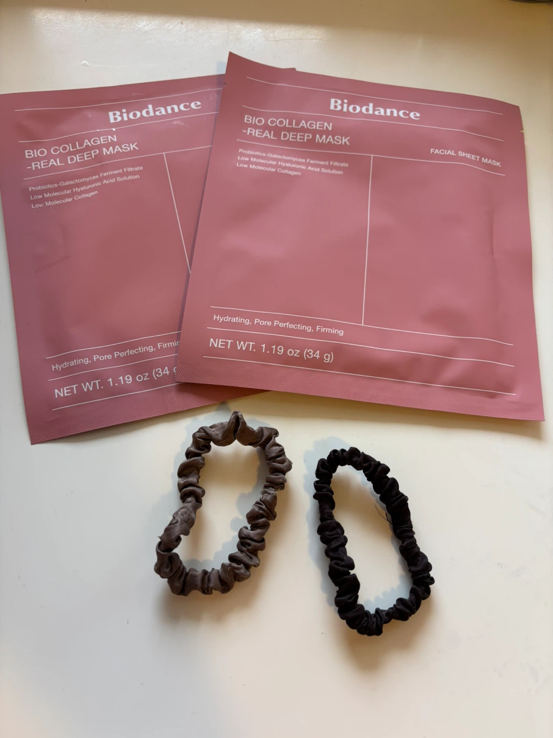 Biodance Bio Collagen Real Deep Mask & 100% silk scrunchies