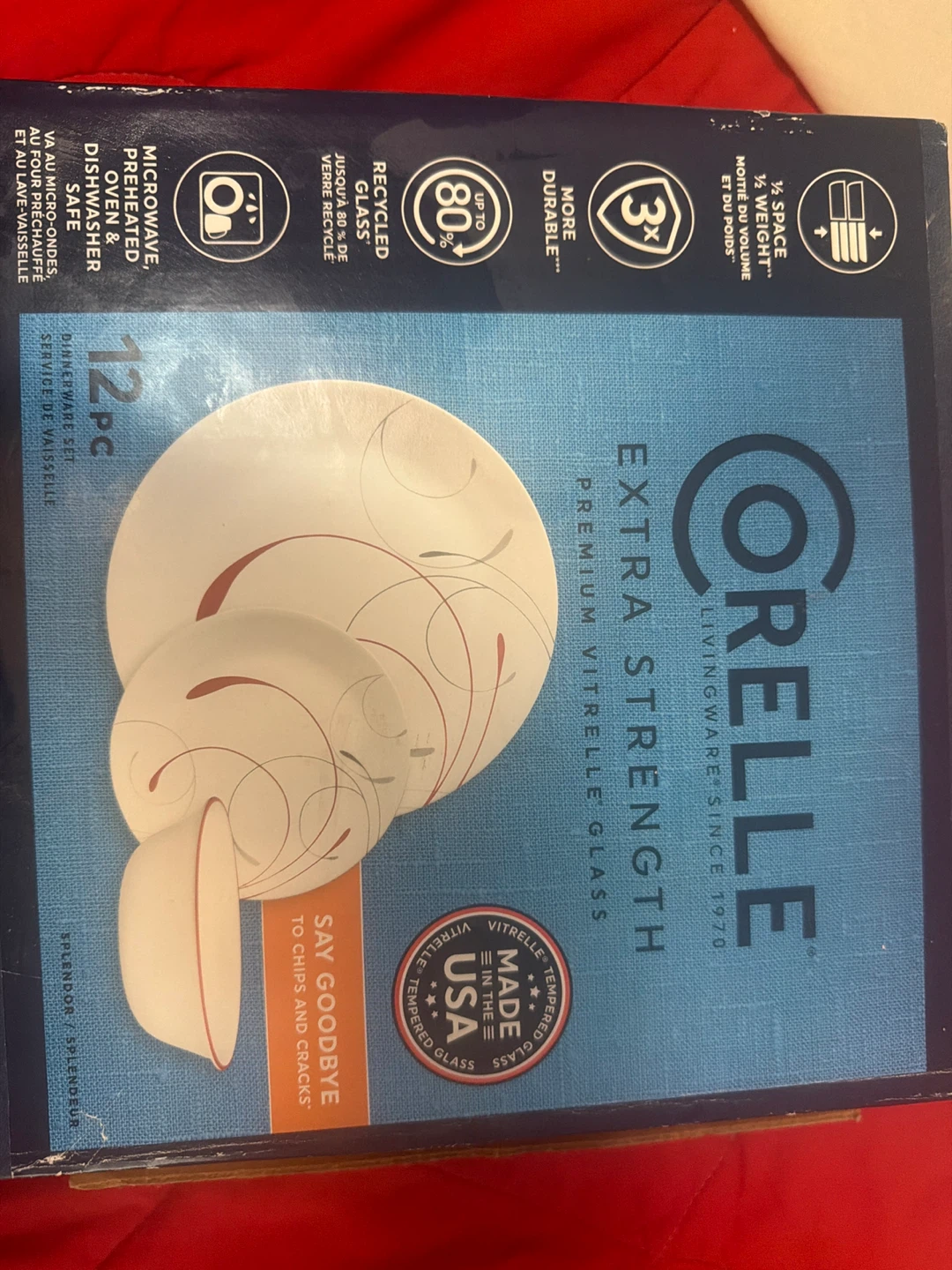 Corelle 12 Pc Dinnerware Set