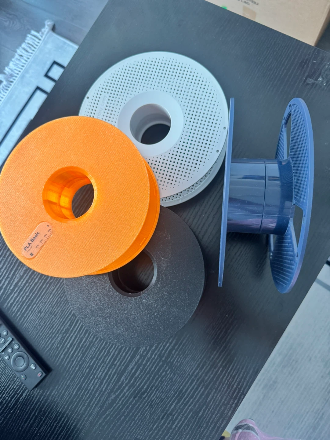 3D Printer Filament Spools - Orange, Black, White - photo 2