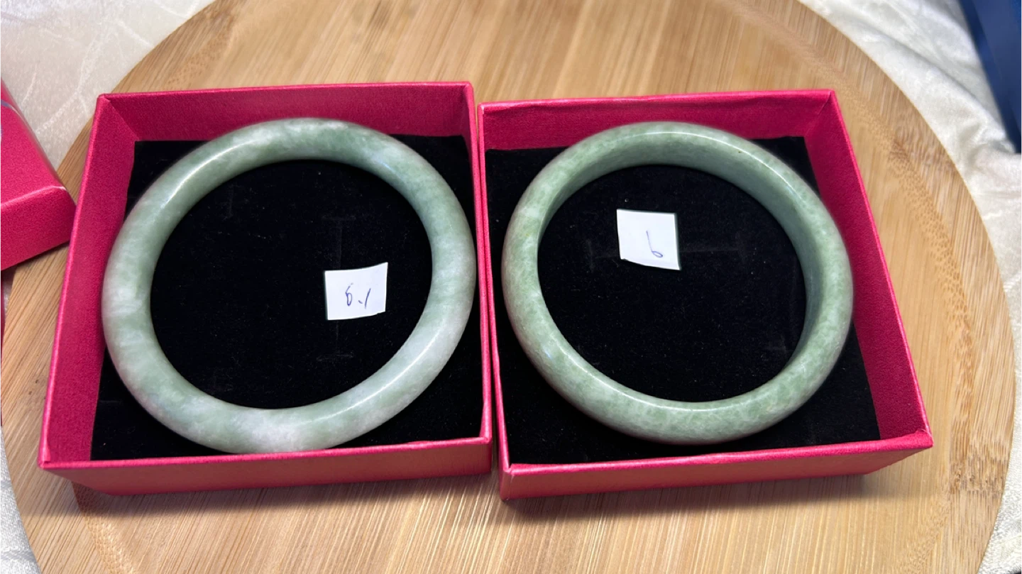 Jade Bangle Bracelets - photo 3