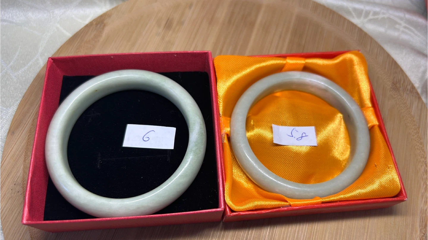Jade Bangle Bracelets - photo 4