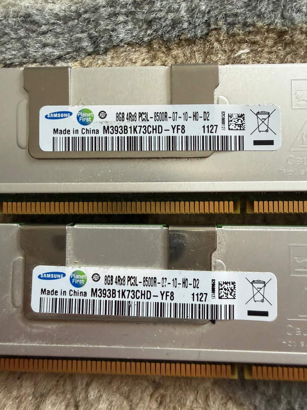 SAMSUNG 16GB DDR3 ECC REG SERVER MEMORY KIT – 2x8GB PC3L-8500R - photo 2