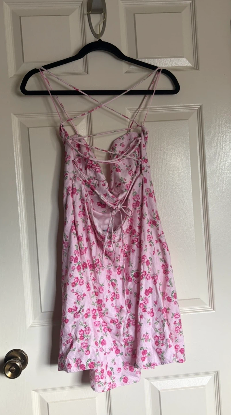 Zara Pink Floral Dress - Sz XXL ⚽️ - photo 2