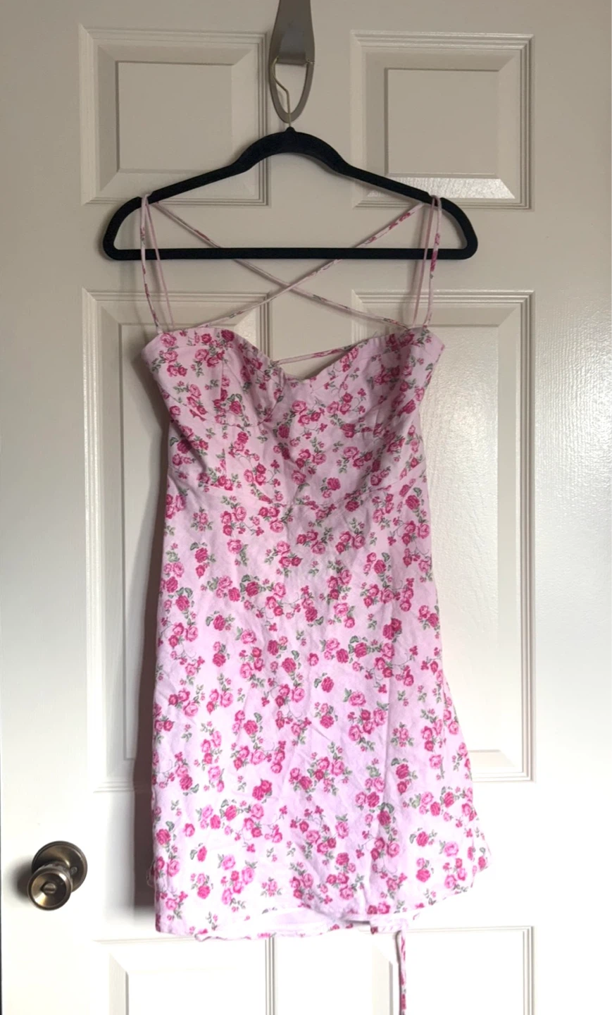Zara Pink Floral Dress - Sz XXL ⚽️