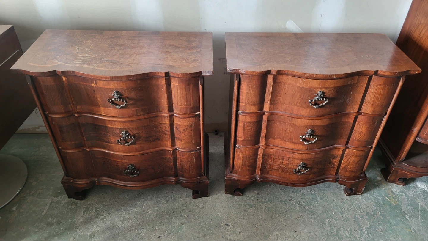 Antique Wooden Dresser with Ornate Handles - photo 3