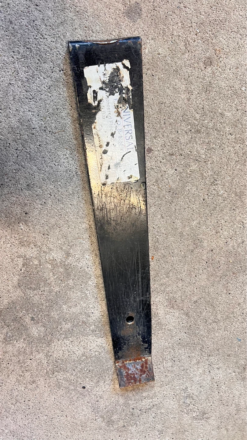 Black Metal Wedge Blade