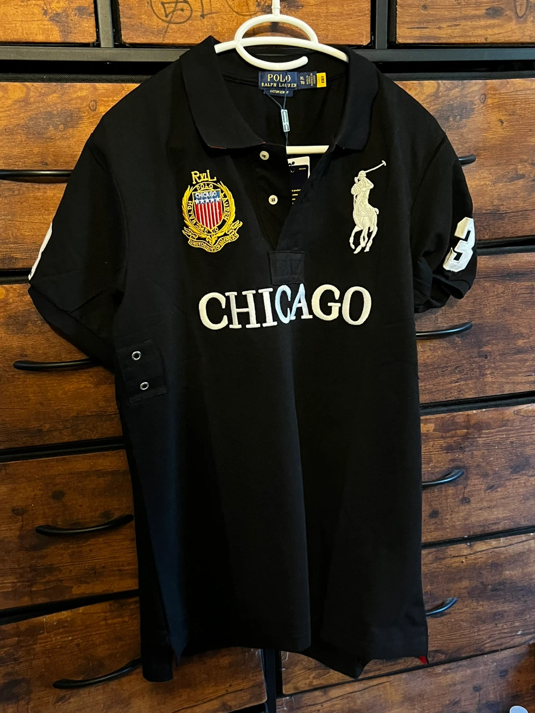 Polo Ralph Lauren Chicago Custom Slim Fit Polo Shirt XL